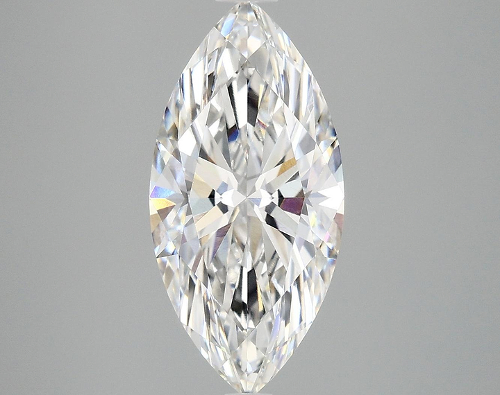 3.09 Carat Marquise Shaped Excellent Cut VVS2 IGI Certified Lab Grown Diamond