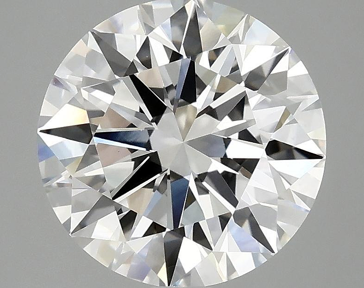 3.09 Carat Round Shaped Ideal Cut VVS2 IGI Certified Lab Grown Diamond