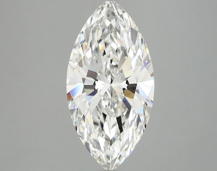 3.09 Carat Marquise Shaped Ideal Cut VVS2 IGI Certified Lab Grown Diamond