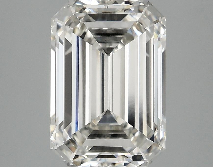 3.09 Carat Emerald Shaped Ideal Cut VVS2 IGI Certified Lab Grown Diamond