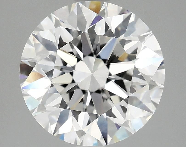 3.08 Carat Round Shaped Excellent Cut VVS2 IGI Certified Lab Grown Diamond