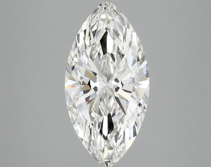3.09 Carat Marquise Shaped Ideal Cut VVS2 IGI Certified Lab Grown Diamond