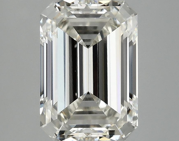 3.08 Carat Emerald Shaped Ideal Cut VVS2 IGI Certified Lab Grown Diamond