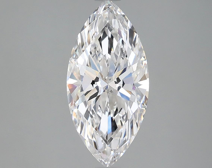 2.06 Carat Marquise Shaped Ideal Cut VVS2 IGI Certified Lab Grown Diamond