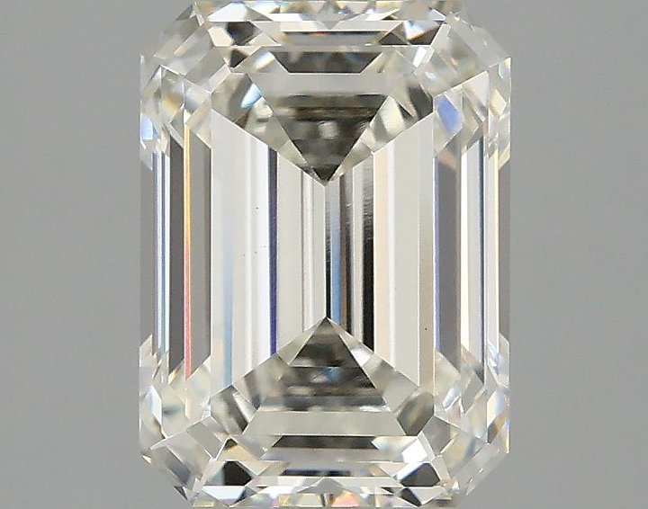 3.08 Carat Emerald Shaped Excellent Cut VVS2 IGI Certified Lab Grown Diamond