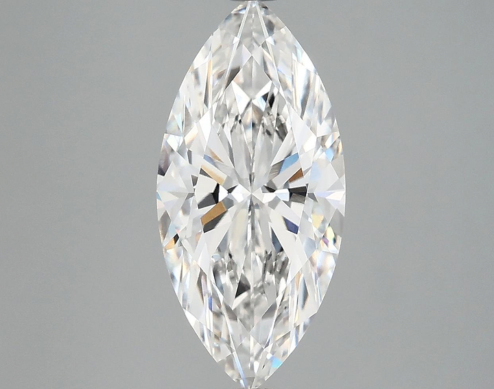 3.06 Carat Marquise Shaped Excellent Cut VVS2 IGI Certified Lab Grown Diamond