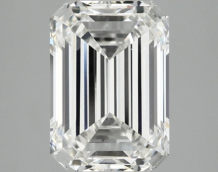 2.92 Carat Emerald Shaped Ideal Cut VS1 IGI Certified Lab Grown Diamond
