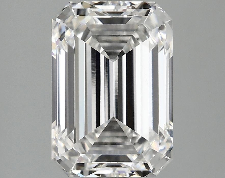 3.1 Carat Emerald Shaped Ideal Cut VVS2 IGI Certified Lab Grown Diamond