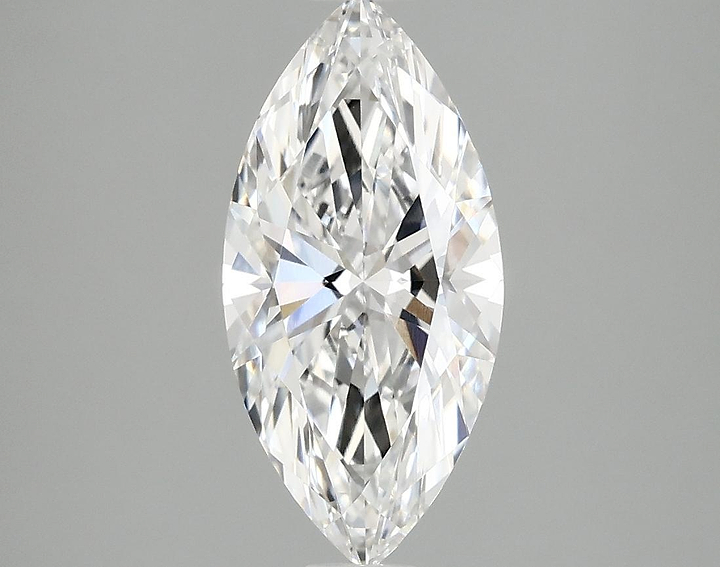 1.89 Carat Marquise Shaped Excellent Cut VVS2 IGI Certified Lab Grown Diamond