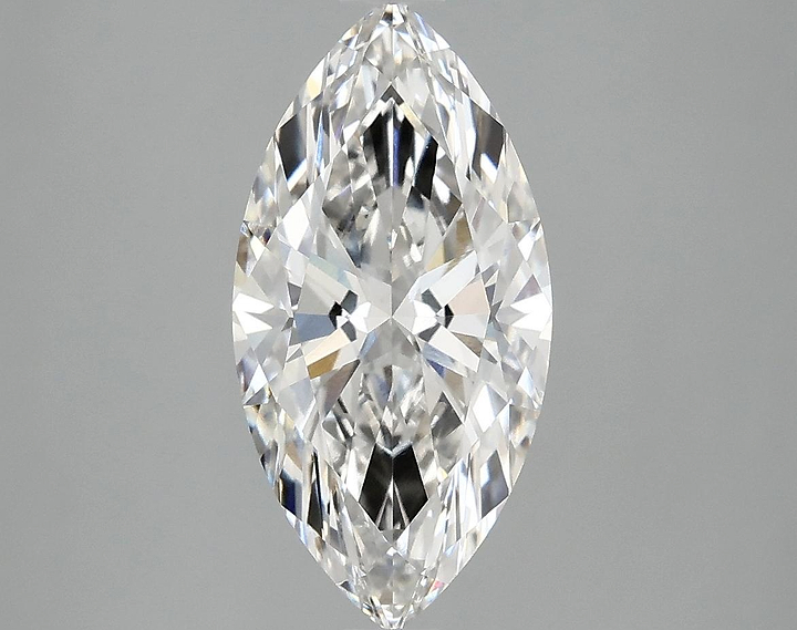 2.38 Carat Marquise Shaped Ideal Cut VVS2 IGI Certified Lab Grown Diamond