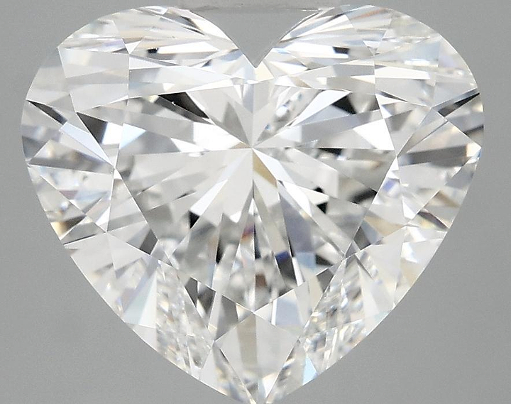 5.03 Carat Heart Shaped Ideal Cut VVS2 IGI Certified Lab Grown Diamond