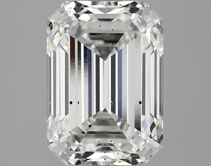 3.05 Carat Emerald Shaped Ideal Cut SI1 IGI Certified Lab Grown Diamond
