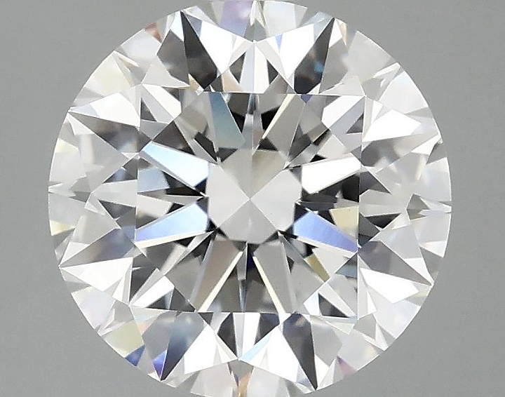 3.07 Carat Round Shaped Excellent Cut VVS2 IGI Certified Lab Grown Diamond