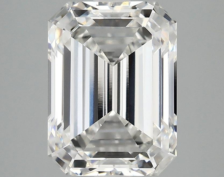 3.08 Carat Emerald Shaped Excellent Cut VVS2 IGI Certified Lab Grown Diamond