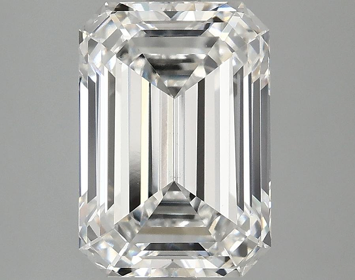 3.09 Carat Emerald Shaped Ideal Cut VS1 IGI Certified Lab Grown Diamond