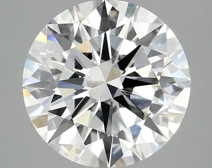 3.07 Carat Round Shaped Excellent Cut VVS2 IGI Certified Lab Grown Diamond