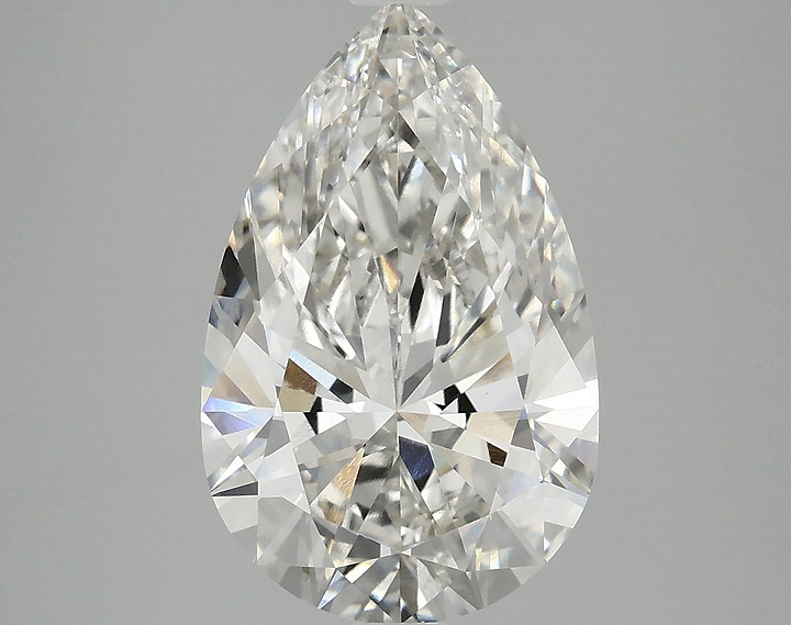 4.05 Carat Pear Shaped Ideal Cut VVS2 IGI Certified Lab Grown Diamond