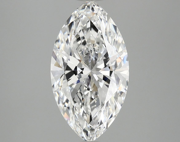 2.97 Carat Marquise Shaped Excellent Cut VVS2 IGI Certified Lab Grown Diamond