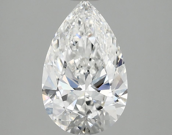 2.02 Carat Pear Shaped Ideal Cut VVS2 IGI Certified Lab Grown Diamond