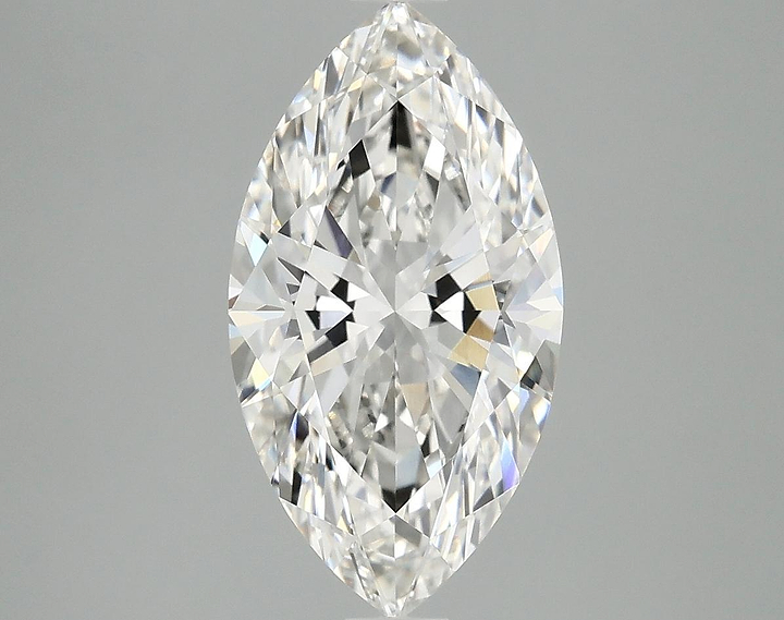 3.09 Carat Marquise Shaped Excellent Cut VVS2 IGI Certified Lab Grown Diamond
