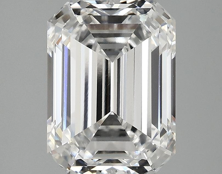 3.05 Carat Emerald Shaped Excellent Cut VVS2 IGI Certified Lab Grown Diamond