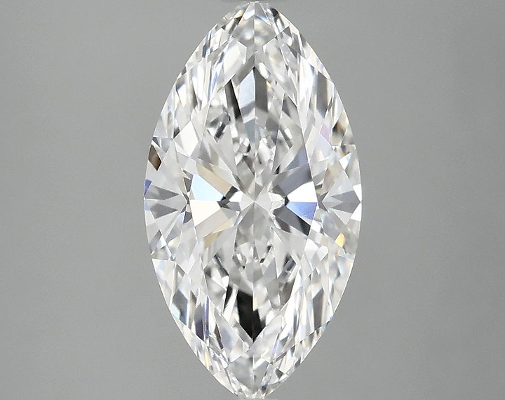2.03 Carat Marquise Shaped Excellent Cut VVS2 IGI Certified Lab Grown Diamond