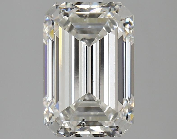 3.04 Carat Emerald Shaped Excellent Cut SI1 IGI Certified Lab Grown Diamond