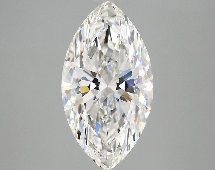 3.07 Carat Marquise Shaped Excellent Cut VVS2 IGI Certified Lab Grown Diamond