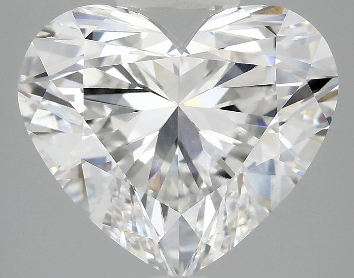 4.19 Carat Heart Shaped Ideal Cut VVS2 IGI Certified Lab Grown Diamond
