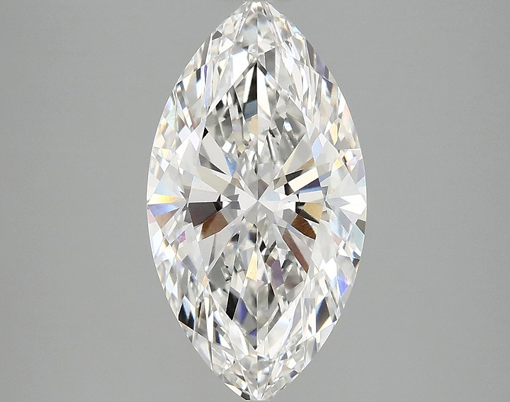 3.08 Carat Marquise Shaped Excellent Cut VVS2 IGI Certified Lab Grown Diamond
