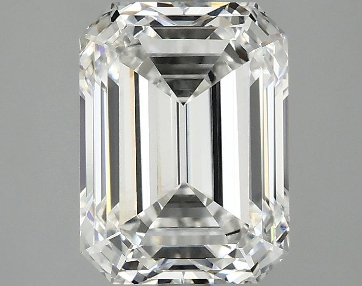 3.06 Carat Emerald Shaped Excellent Cut VVS2 IGI Certified Lab Grown Diamond