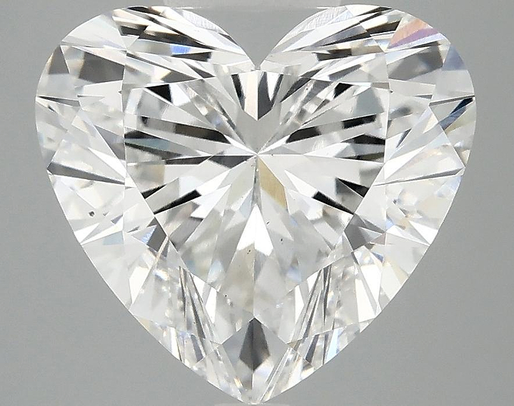 4.07 Carat Heart Shaped Ideal Cut VS2 IGI Certified Lab Grown Diamond