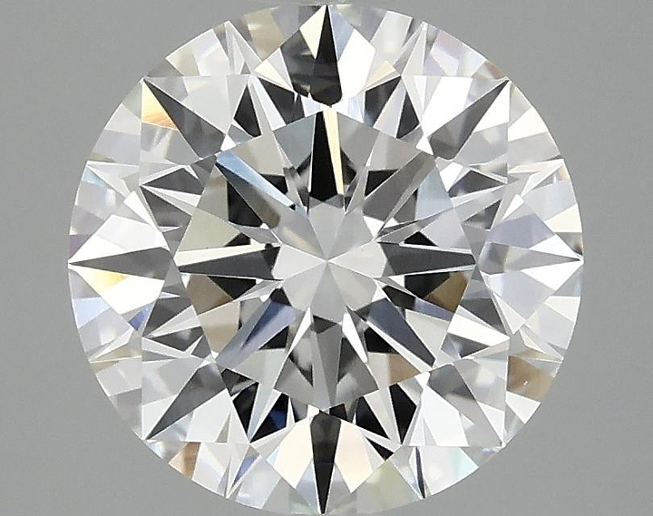 3.09 Carat Round Shaped Ideal Cut VVS2 IGI Certified Lab Grown Diamond