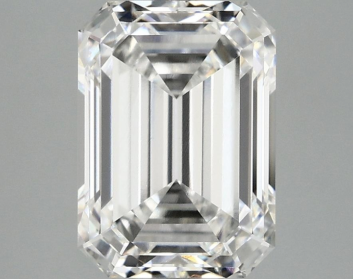 3.67 Carat Emerald Shaped Ideal Cut VVS2 IGI Certified Lab Grown Diamond