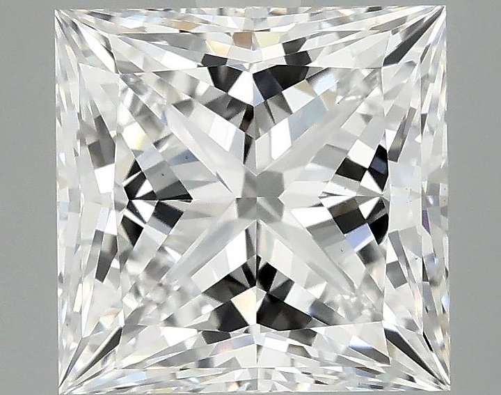 4.04 Carat Princess Shaped Ideal Cut VS1 IGI Certified Lab Grown Diamond