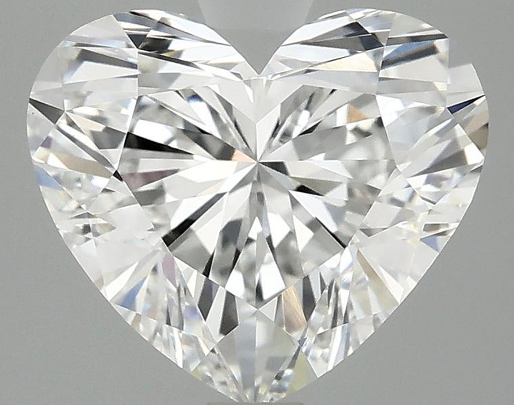 3.02 Carat Heart Shaped Ideal Cut VVS2 IGI Certified Lab Grown Diamond