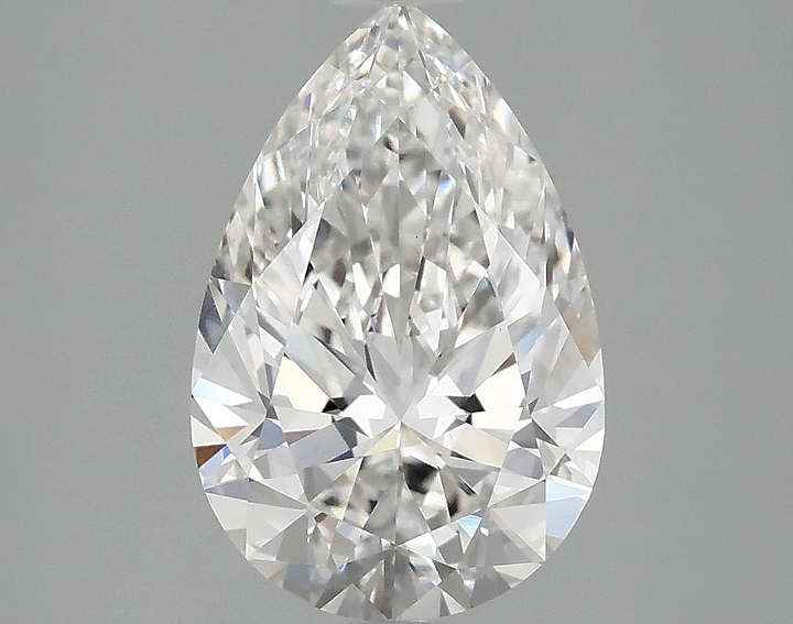 2.5 Carat Pear Shaped Excellent Cut VVS2 IGI Certified Lab Grown Diamond