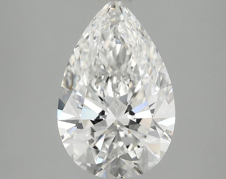 3.09 Carat Pear Shaped Excellent Cut VS1 IGI Certified Lab Grown Diamond