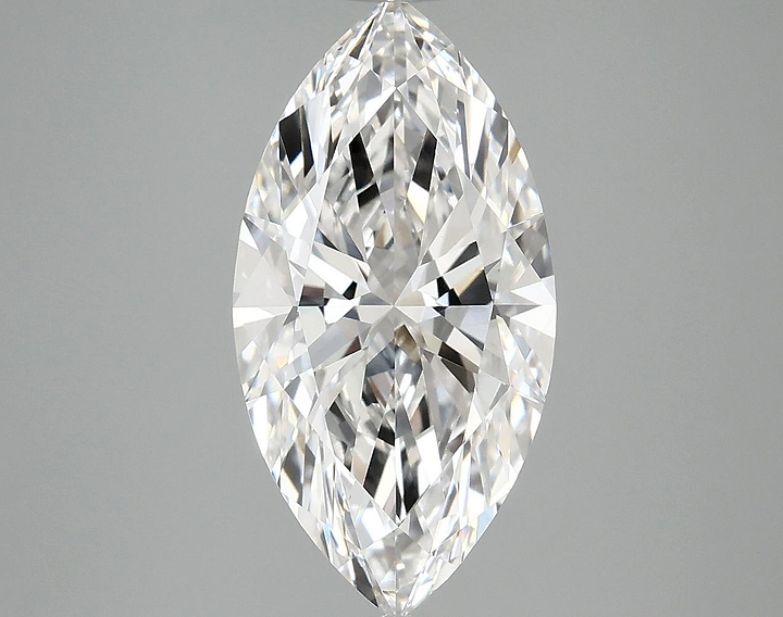 3.03 Carat Marquise Shaped Ideal Cut VVS2 IGI Certified Lab Grown Diamond