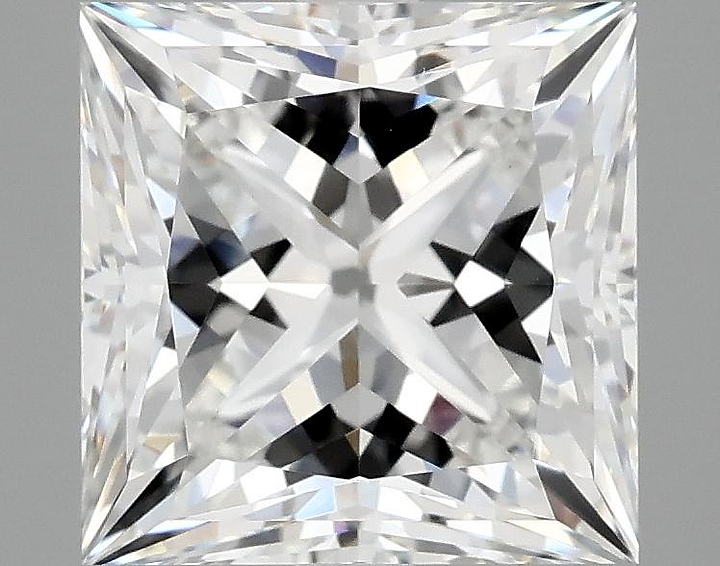4.07 Carat Princess Shaped Ideal Cut VVS2 IGI Certified Lab Grown Diamond