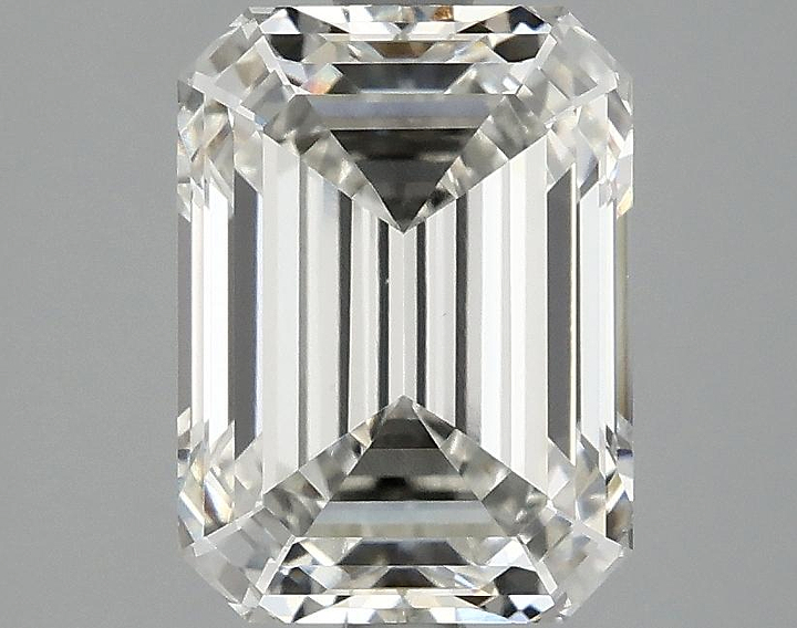 3.07 Carat Emerald Shaped Excellent Cut VVS2 IGI Certified Lab Grown Diamond