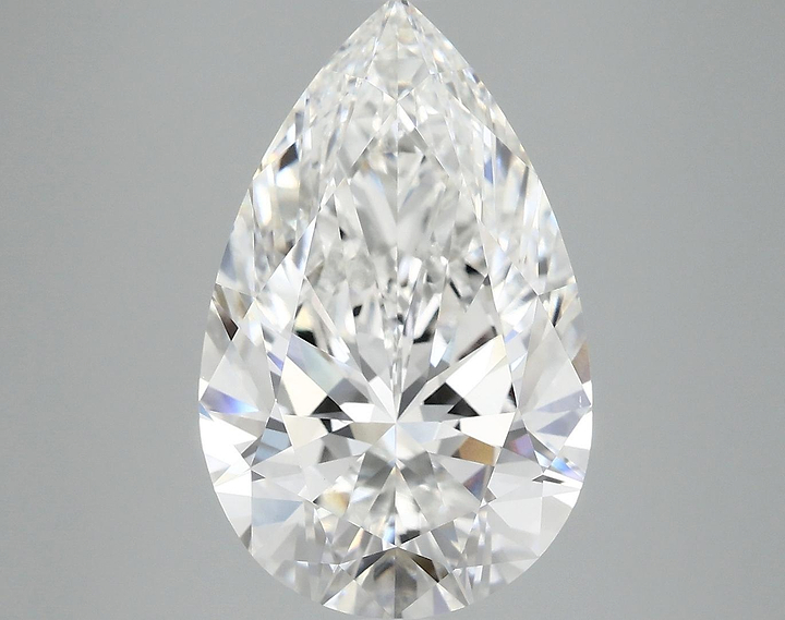 6.01 Carat Pear Shaped Ideal Cut VVS2 IGI Certified Lab Grown Diamond