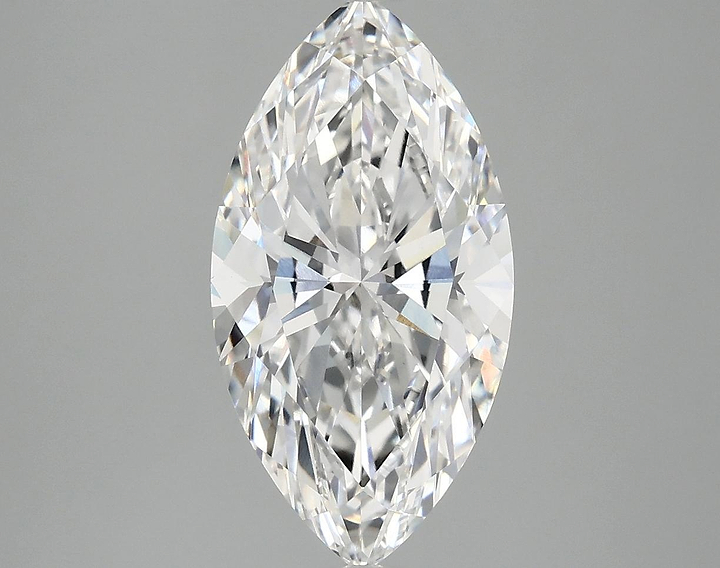 3.06 Carat Marquise Shaped Excellent Cut VVS2 IGI Certified Lab Grown Diamond