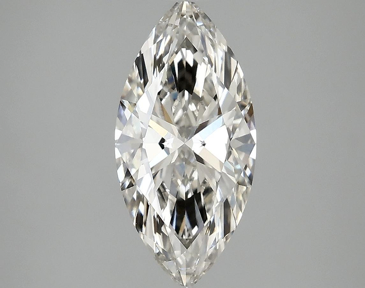 2.05 Carat Marquise Shaped Excellent Cut VVS2 IGI Certified Lab Grown Diamond