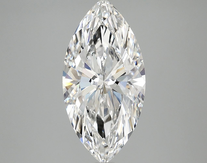 3.04 Carat Marquise Shaped Ideal Cut VVS2 IGI Certified Lab Grown Diamond