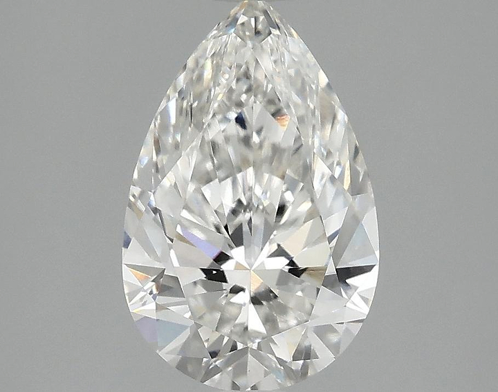 1.89 Carat Pear Shaped Ideal Cut VVS2 IGI Certified Lab Grown Diamond