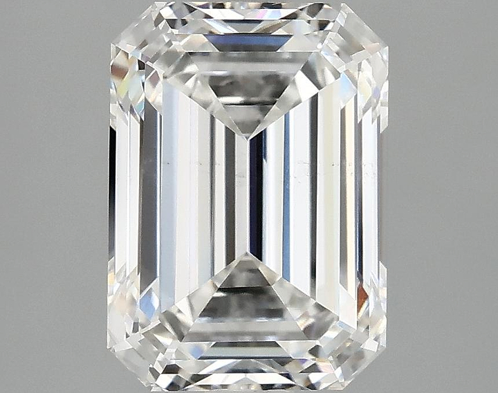 3.09 Carat Emerald Shaped Excellent Cut VS2 IGI Certified Lab Grown Diamond