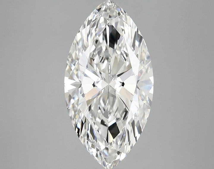3.03 Carat Marquise Shaped Ideal Cut VVS2 IGI Certified Lab Grown Diamond