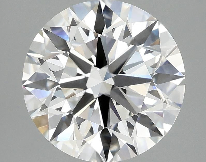 3.07 Carat Round Shaped Ideal Cut VVS2 IGI Certified Lab Grown Diamond
