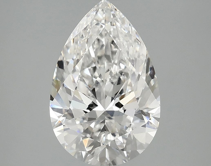 3.09 Carat Pear Shaped Excellent Cut VS2 IGI Certified Lab Grown Diamond
